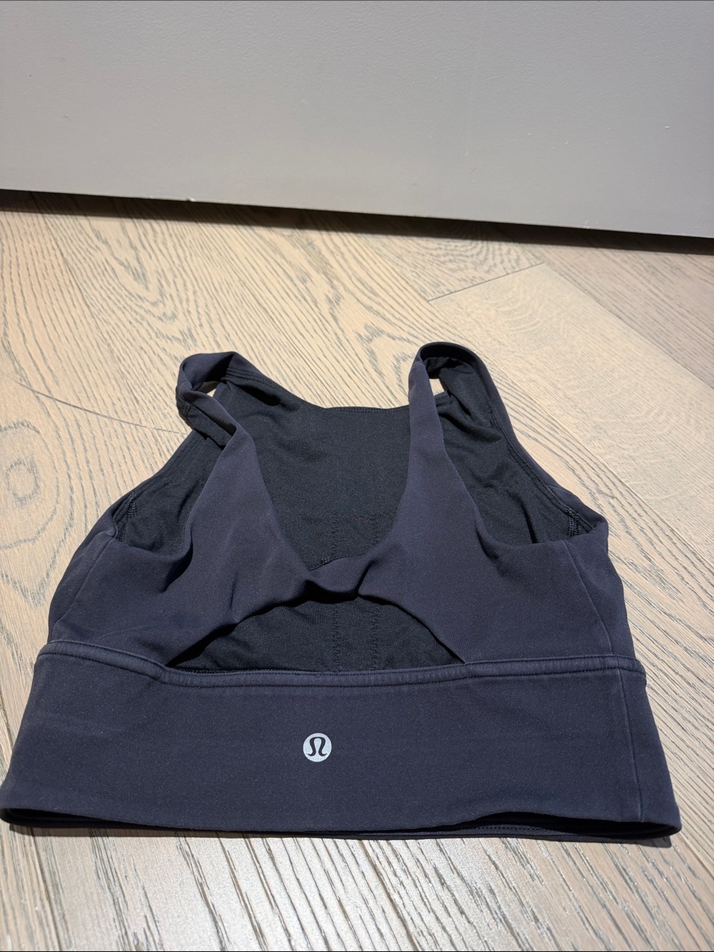 lululemon athletica Black Low-Impact Sports Bra with Cutout Back